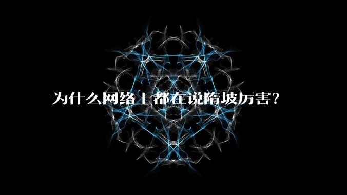 为什么网络上都在说隋坡厉害？